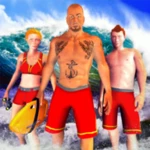 beach rescue game android application logo